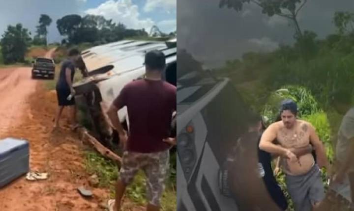 Piloto Joaninha de Sinop e equipe sofrem acidente em rodovia no Pará