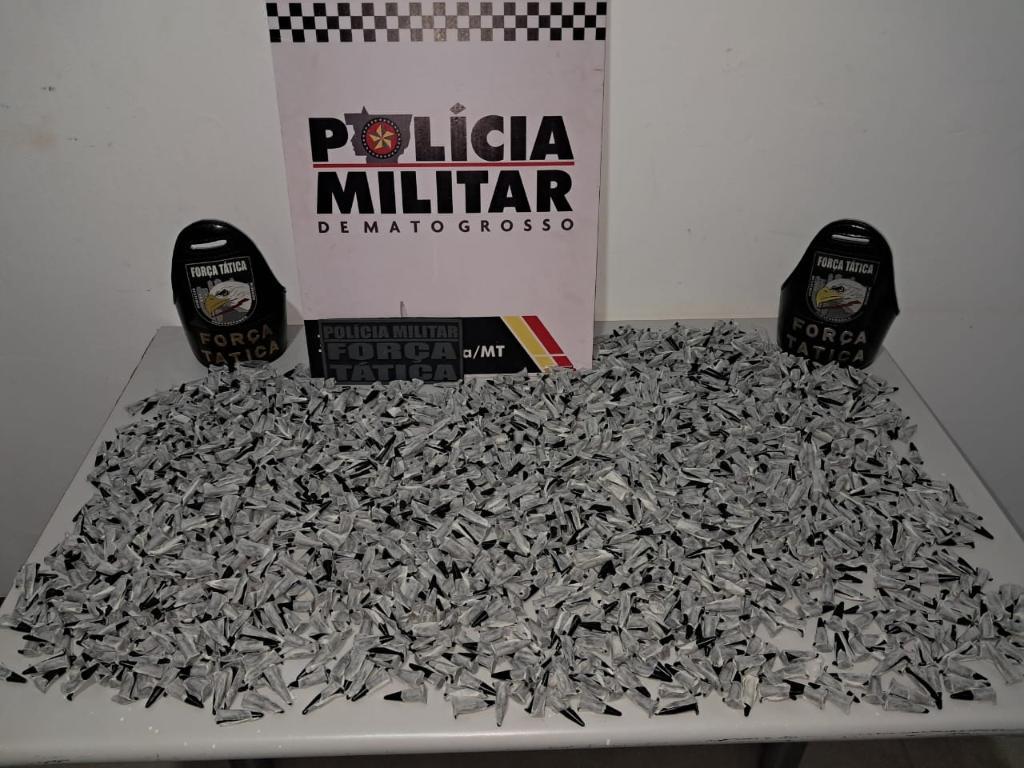 Força Tática apreende adolescente com mais de 1,5 mil porções de cocaína em rodoviária