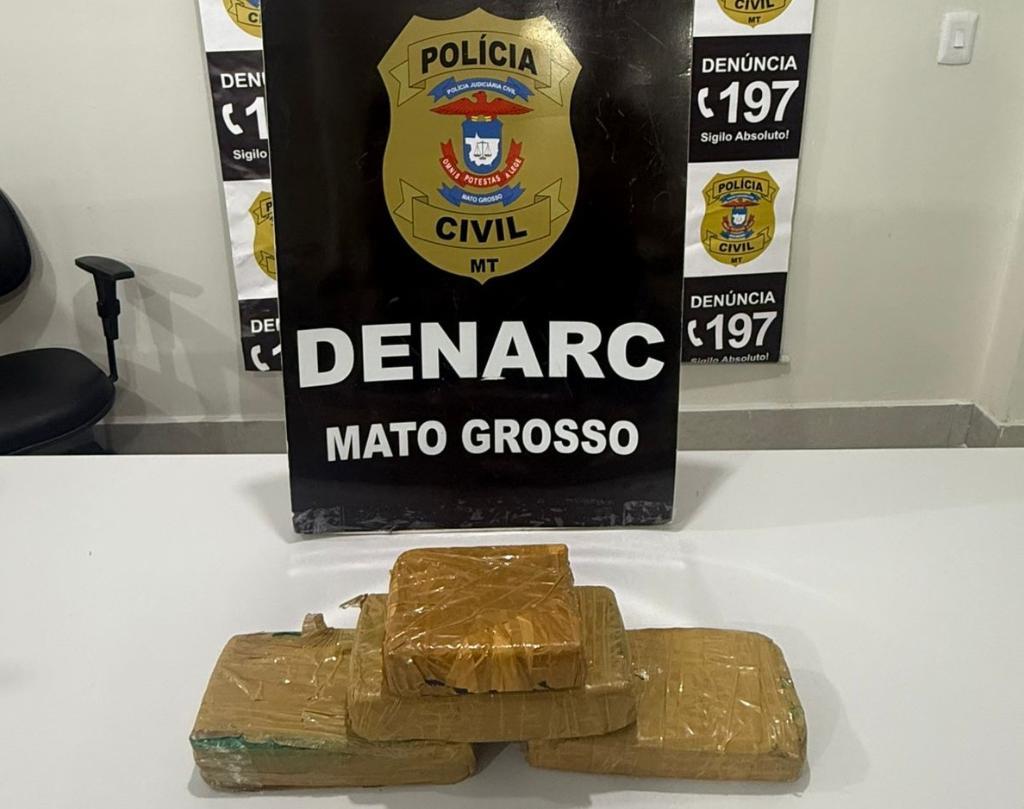 Gestante que transportava pasta base para Pernambuco é presa pela Polícia Civil em Cuiabá