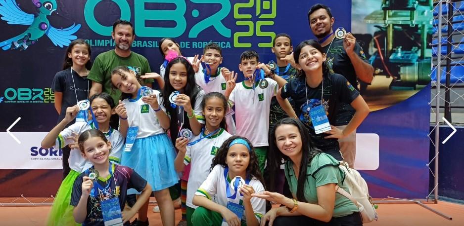 Nova Mutum é tri campeã estadual na Olimpíada Brasileira de Robótica com inovação e talento