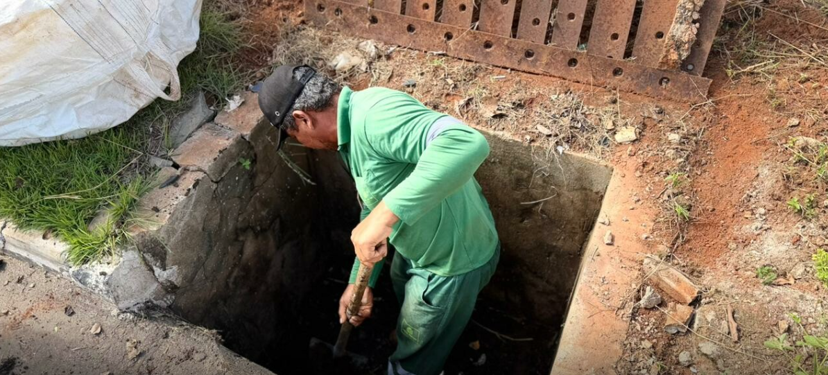 Prefeitura de Nova Mutum intensifica limpeza bueiros para prevenir alagamentos