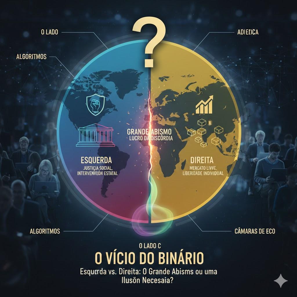 O Vício do Binário: Por que o mundo insiste em se dividir entre Esquerda e Direita?